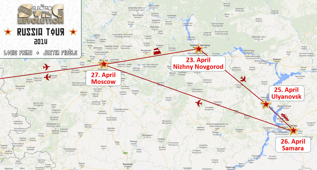 ESR-Russland Tourmap